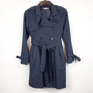 Gap Navy Blue Trench Coat